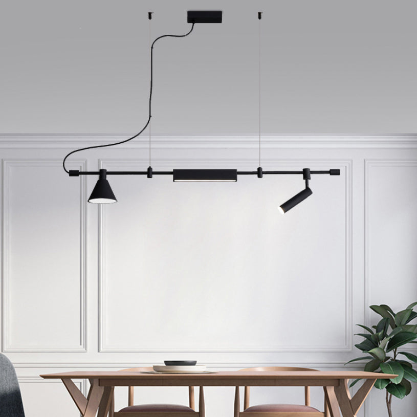 Cylinder Island Lighting Metallic Contemporary Simplicity Pendant Lighting Fixtures for Restaurant