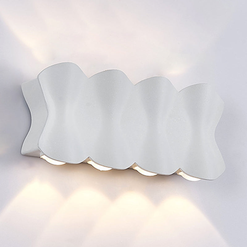 Moderno conciso conciso a muro a led da parete in alluminio geometrico impermeabile a parete.