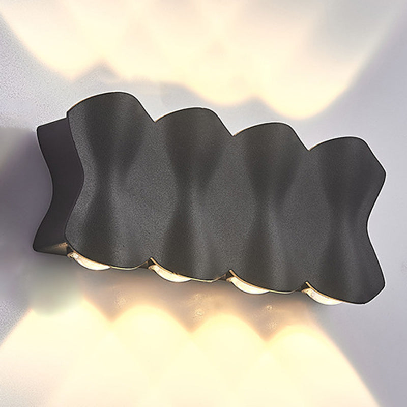 Moderno conciso conciso a muro a led da parete in alluminio geometrico impermeabile a parete.