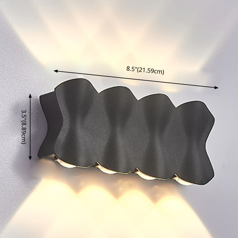 Moderno conciso conciso a muro a led da parete in alluminio geometrico impermeabile a parete.