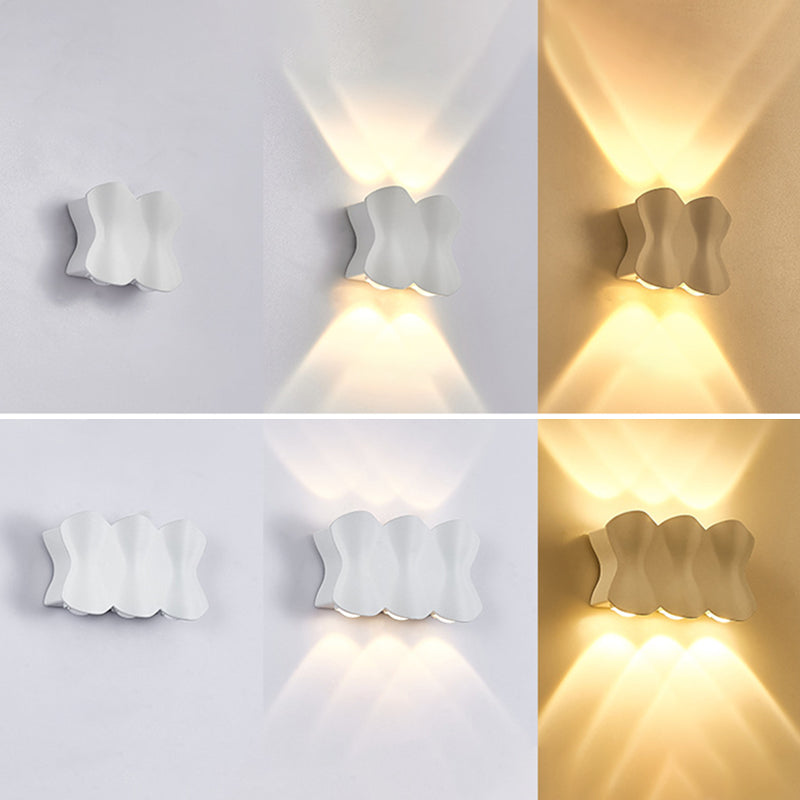 Moderno conciso conciso a muro a led da parete in alluminio geometrico impermeabile a parete.