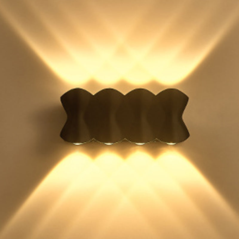 Moderno conciso conciso a muro a led da parete in alluminio geometrico impermeabile a parete.