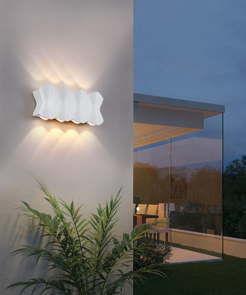 Moderno conciso conciso a muro a led da parete in alluminio geometrico impermeabile a parete.