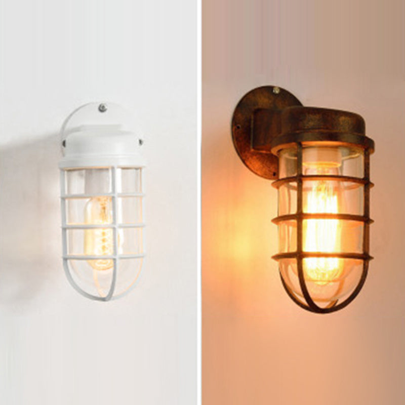 Schmiedeeisenwandlampe Lampenleuchte industrielle Outdoor -Zylinderleuchte Leuchte