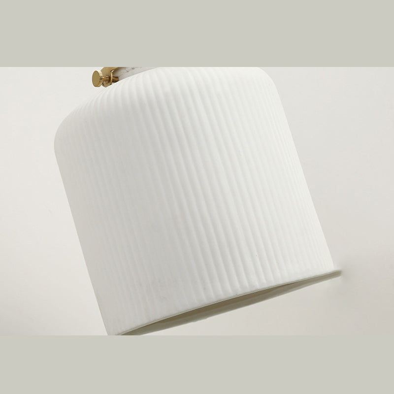 Ceramic Industrial Pendant Light 1-Light Hanging Ceiling Light for Bedroom