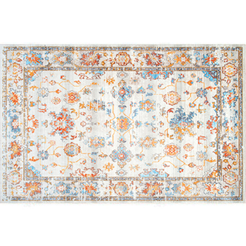 Shabby Chic Blumendruckte Teppich Farbe gemischter Polyesterbereich Teppich nicht rutscher Backing Teppich für Wohnkultur
