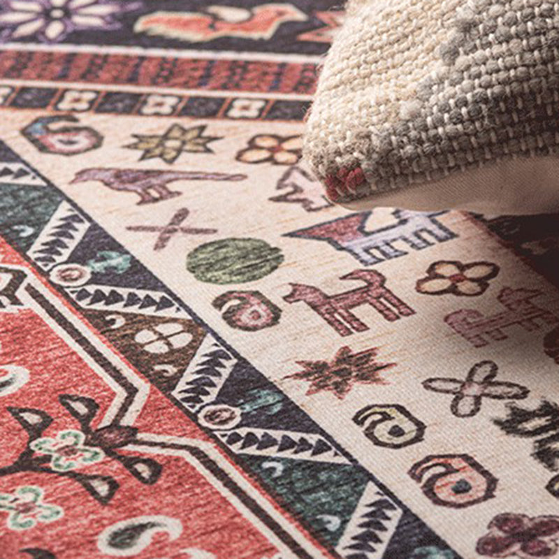 Shabby Chic Blumendruckte Teppich Farbe gemischter Polyesterbereich Teppich nicht rutscher Backing Teppich für Wohnkultur