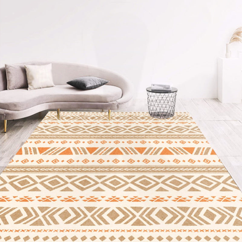 Tapis à imprimé tribal multicolore Polyester Shabby Chic Carpet non glissant le tapis intérieur pour décoration intérieure