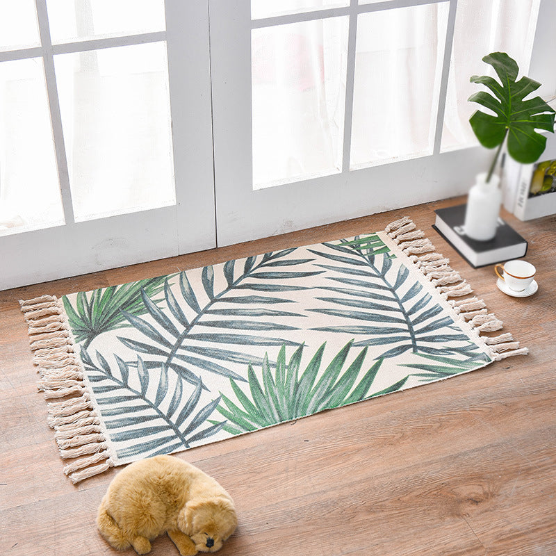 Roze americana patroon tapijt polyester Boheems vloerkleed Fringe indoor tapijt voor woonkamer