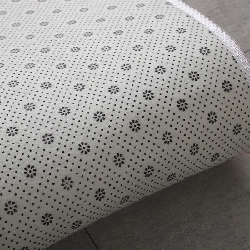 Simplicity Plain Living Room Carpet Modern Carpet Polyester Shag Rug with Non-Slip Backing