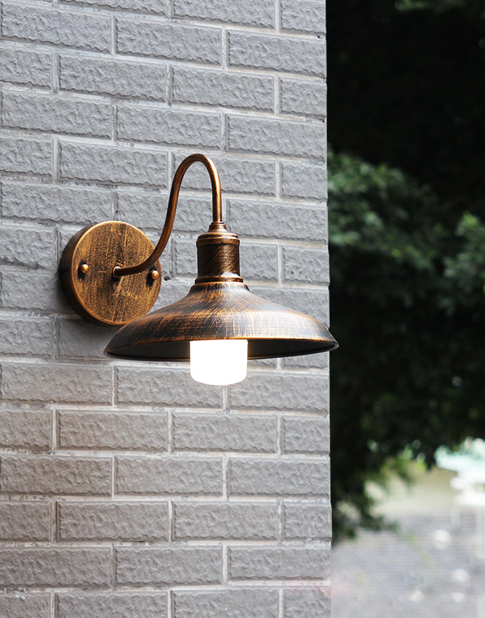Industrielle Vintage Einwandlampe Schmiedeeisen -Scheunenwandlicht für Außenräume