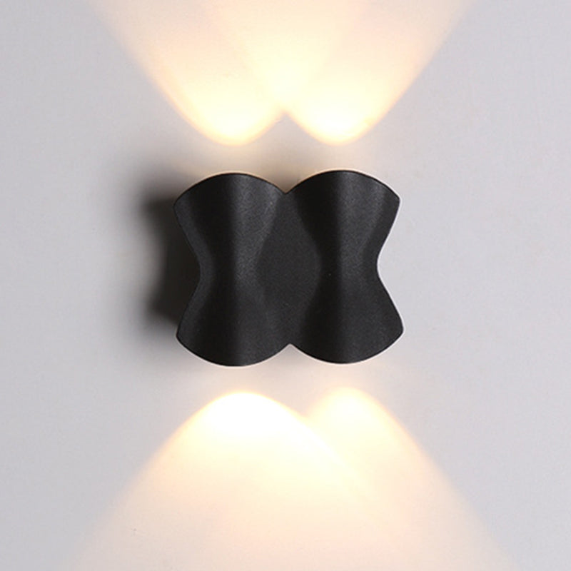 Lampe murale en origami simplicité moderne simplicité lampe à support mural en aluminium pour le salon