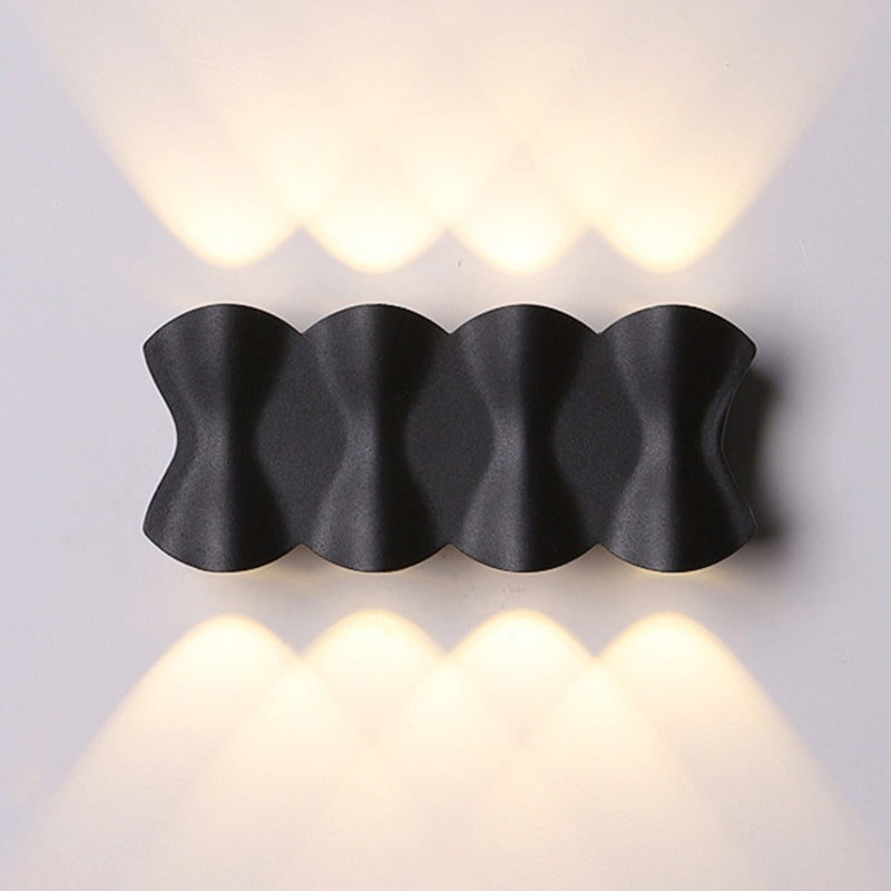 Lampe murale en origami simplicité moderne simplicité lampe à support mural en aluminium pour le salon