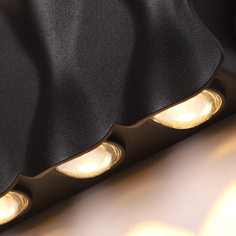 Lampe murale en origami simplicité moderne simplicité lampe à support mural en aluminium pour le salon