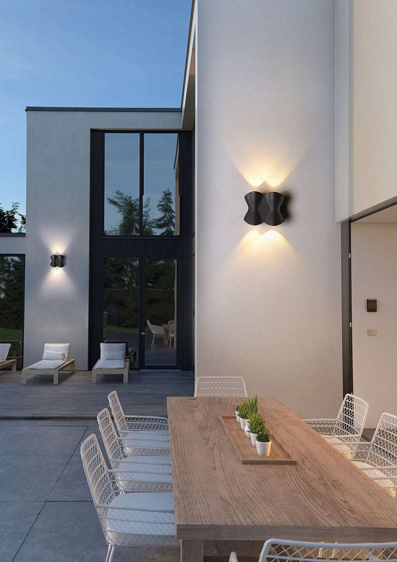 Lampe murale en origami simplicité moderne simplicité lampe à support mural en aluminium pour le salon