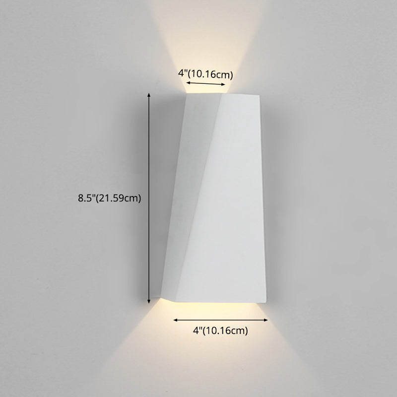 Geometric Wall Mounted Lamp Modern Simplicity Aluminum Wall Mount Lamp for Living Room