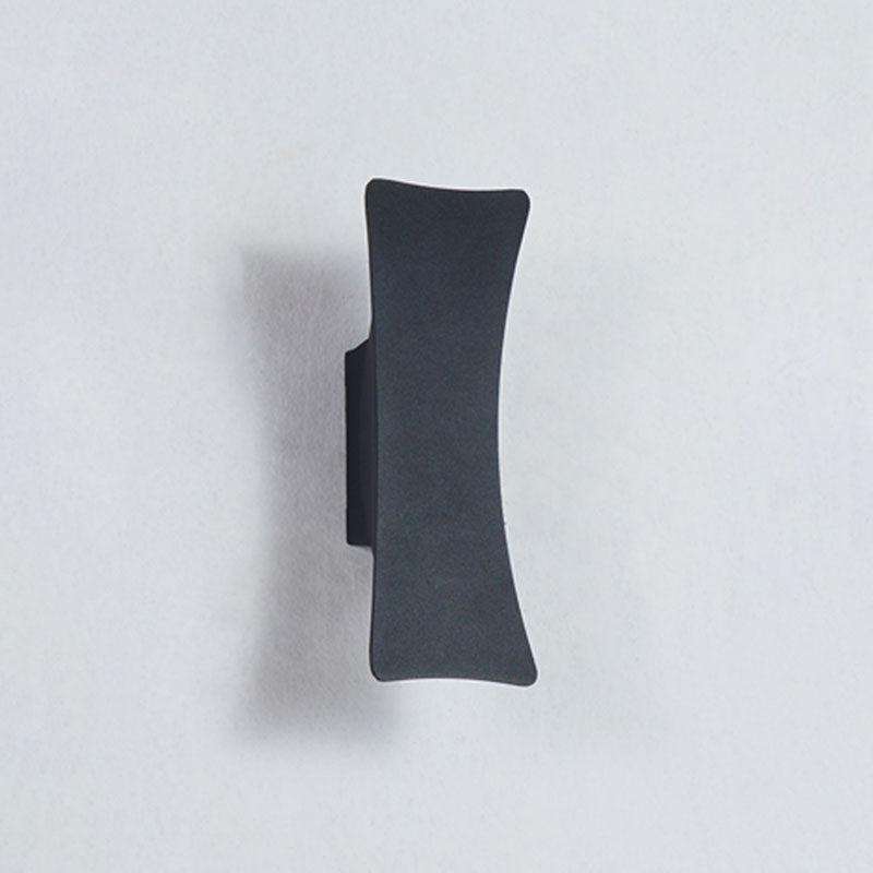 Modern Minimalist Waterproof LED Wall Light Aluminium Outdoor Spotlight with Glass Shade