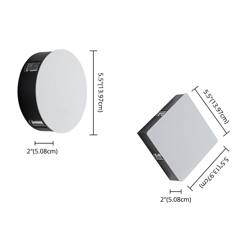 White 4-Light LED Wall Light in Modern Simplicity Aluminium Waterproof Wall Lamp for Exterior Spaces