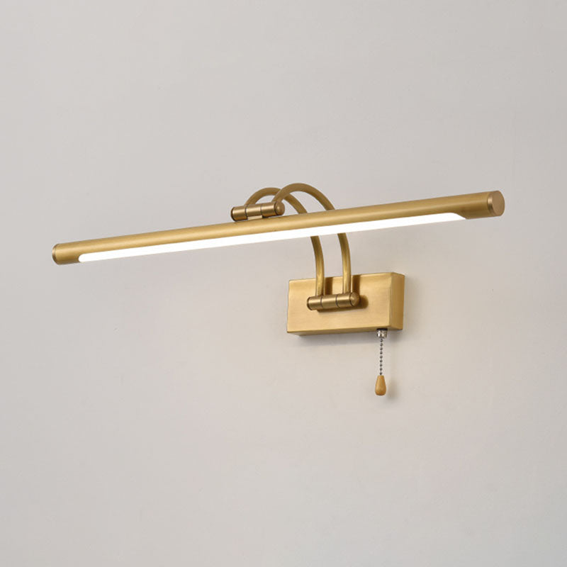 Linear Metal Vanity Wall Light Postmodern 1-Light Wall Sconce for Bathroom