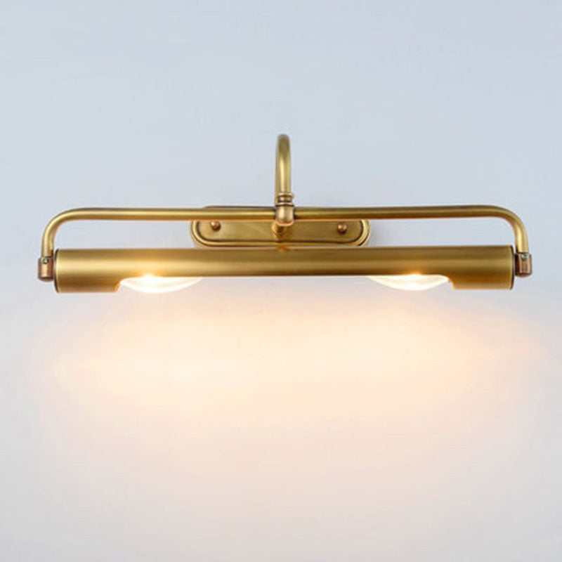 Gold Metal Wall Mount Lamp Contemporary Vanity Wall Light Sconces for Bathroom