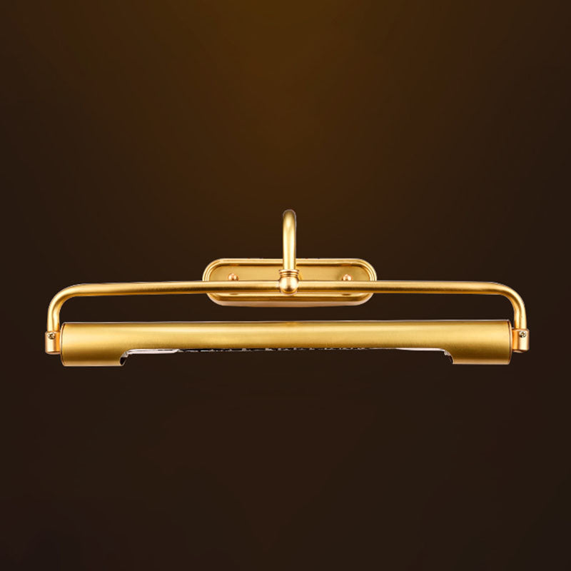 Gold Metal Wall Mount Lamp Contemporary Vanity Wall Light Sconces for Bathroom