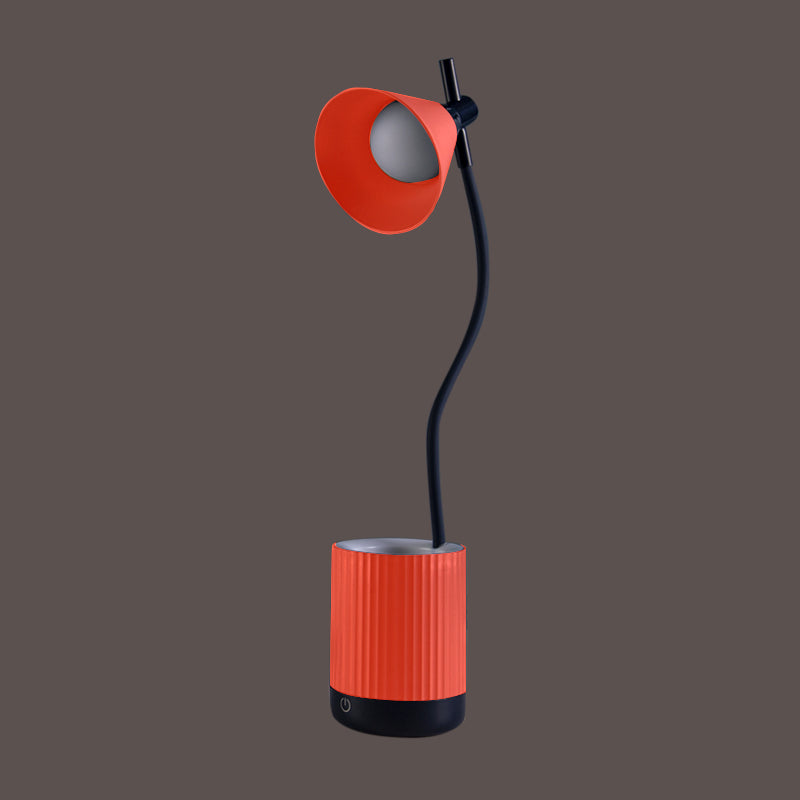 Lampe à étude à LED de bras flexible macaron plastique en plastique