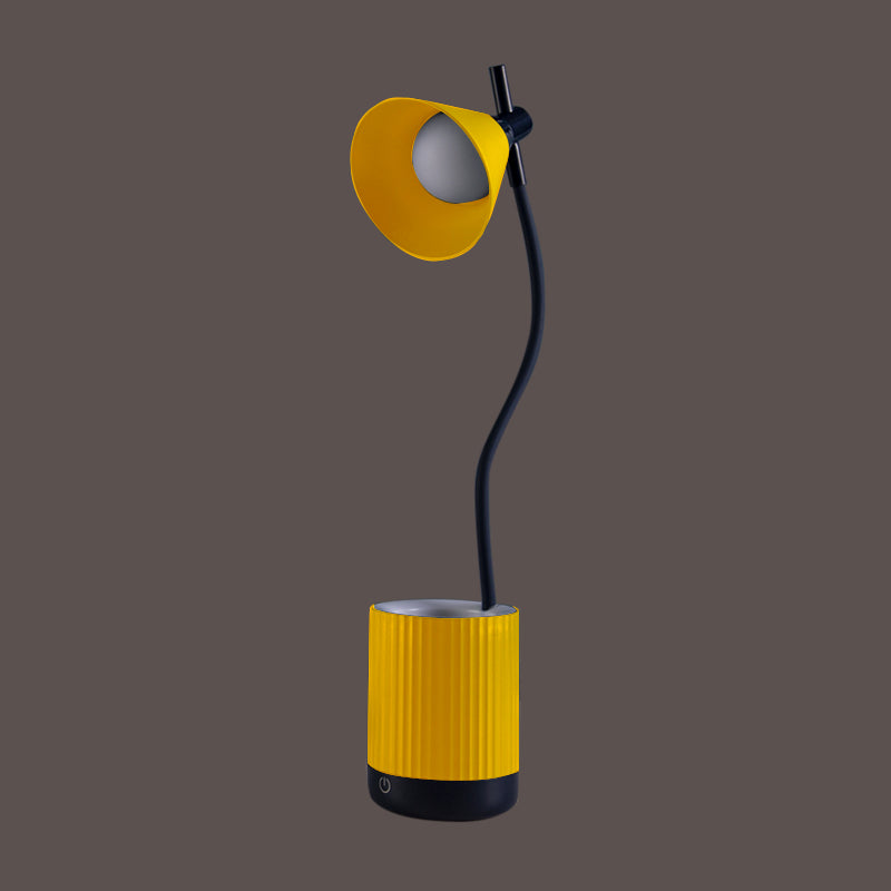 Lampe à étude à LED de bras flexible macaron plastique en plastique