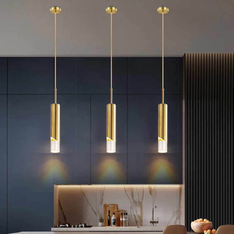 1 éclairage pendentif à cylindre léger