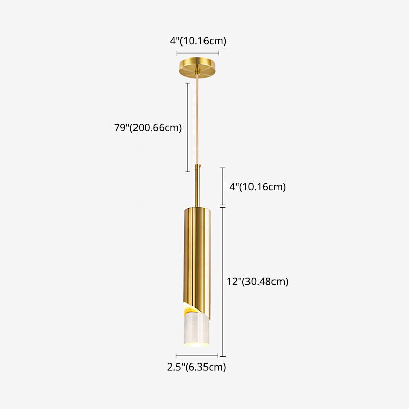 1 éclairage pendentif à cylindre léger
