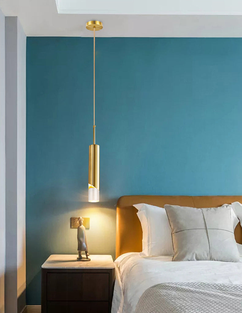 1 éclairage pendentif à cylindre léger