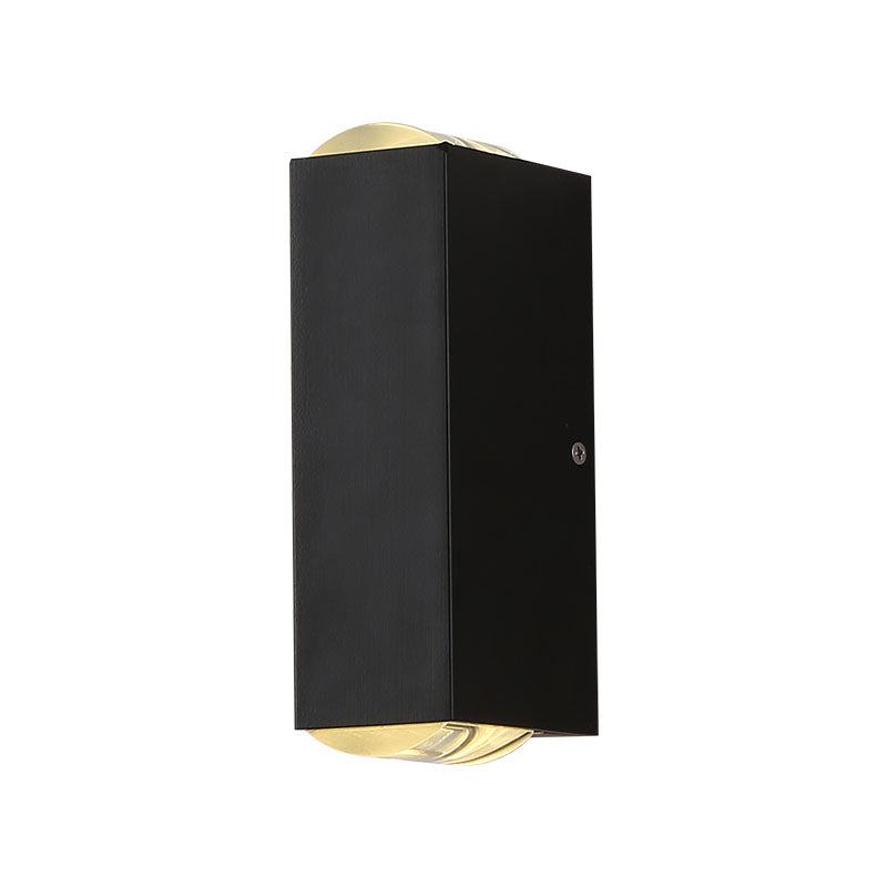 Mur mural à LED extérieur concis moderne Aluminium RECTANGULAIRE LAMPE MUR DE MUT