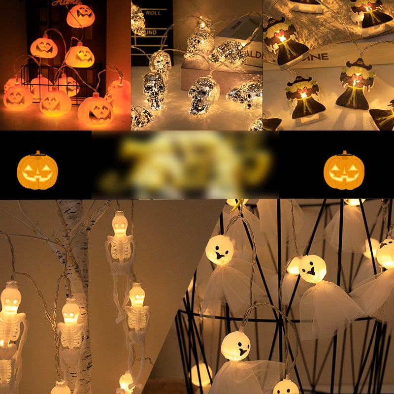 LED Halloween Lamp Decorative Plastic  Living Room Battery Powered String Light