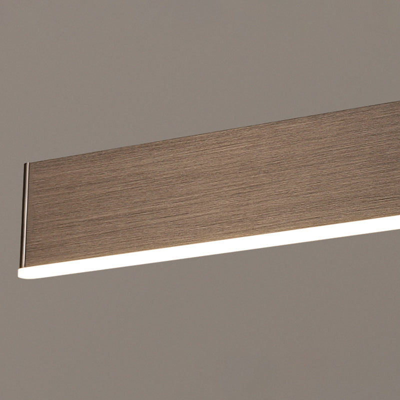 Brown Rectangular LED Wall Lamp in Modern Artistic Style Aluminium Rotatable Wall Light for Bedroom