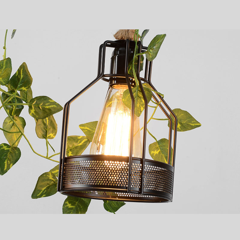 INDUSTRIAL BIRD CAGE ISOLA LIMINE ALIMENTAZIONE ROPE ISOLA LAMONO LAMONO IN BEIGE