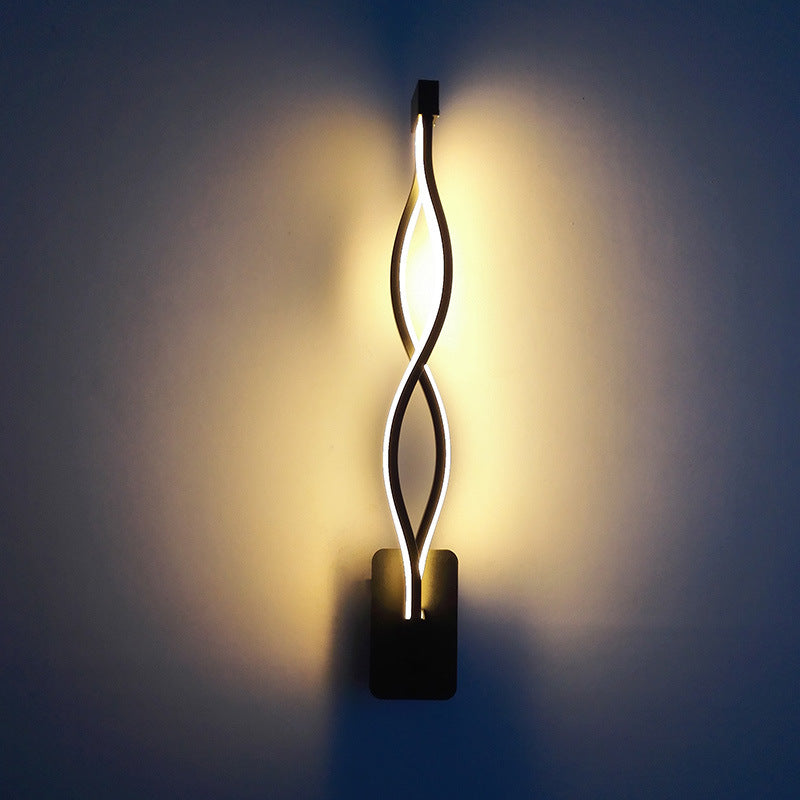 Linear Aluminum Wall Light Minimalism 1-light Wall Sconce for Living Room