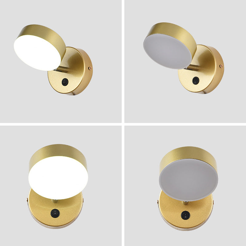 Éclairage mural en acrylique contemporain contemporain à 1 lumière pour chambre à coucher