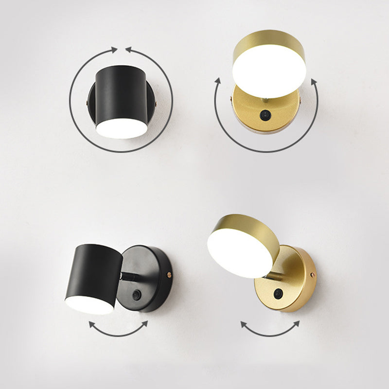 Éclairage mural en acrylique contemporain contemporain à 1 lumière pour chambre à coucher