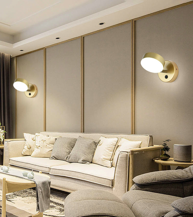 Éclairage mural en acrylique contemporain contemporain à 1 lumière pour chambre à coucher