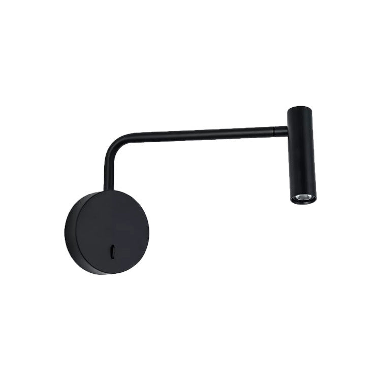 Contemporary Metal Adjustable Wall Sconce 1-Light Wall Mounted Light for Bedroom