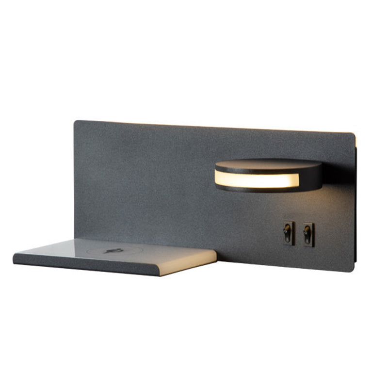 Contemporary 1-Light Wall Sconce Rectangular Aluminum Wall Mounted Light for Bedroom