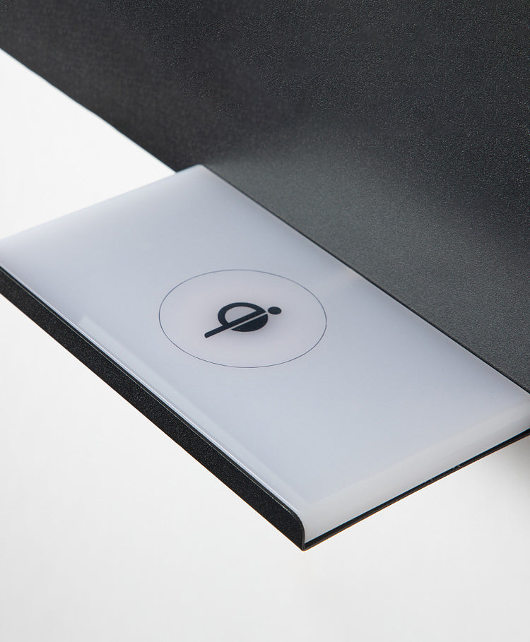 Contemporáneo de 1 luz de pared de pared de pared rectangular de aluminio Luz montada para dormitorio