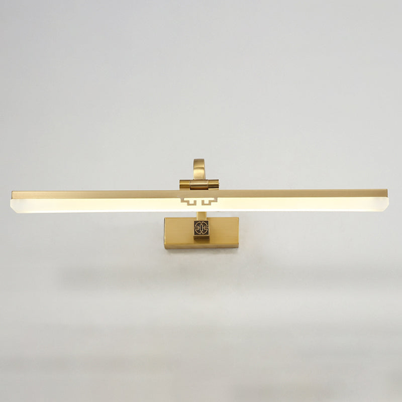 Contemporary Simplicity Linear Vanity Light Fixture Acrylic Wall Lighting Fixtures for Bathroom