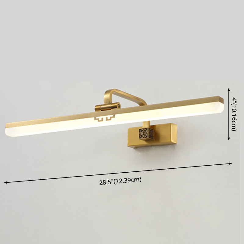 Contemporary Simplicity Linear Vanity Light Fixture Acrylic Wall Lighting Fixtures for Bathroom