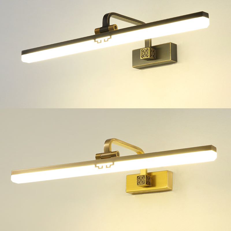 Contemporary Simplicity Linear Vanity Light Fixture Acrylic Wall Lighting Fixtures for Bathroom