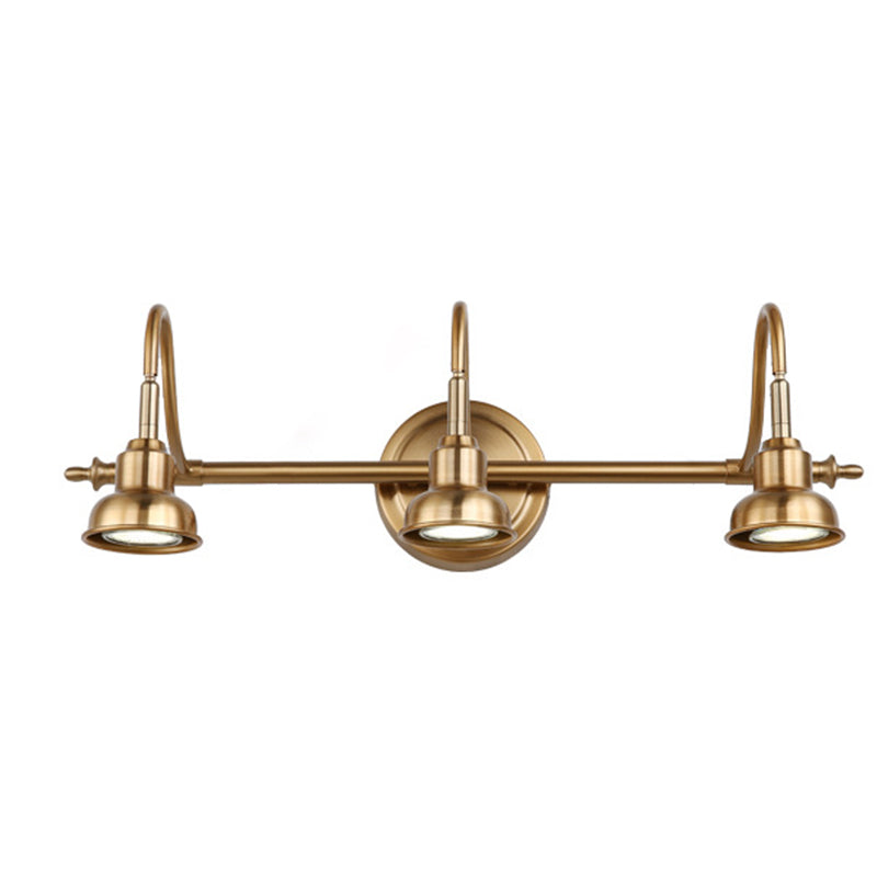Postmodern Simplicity Bell Vanity Sconce Lights Metallic Wall Mount Light Fixture for Bathroom
