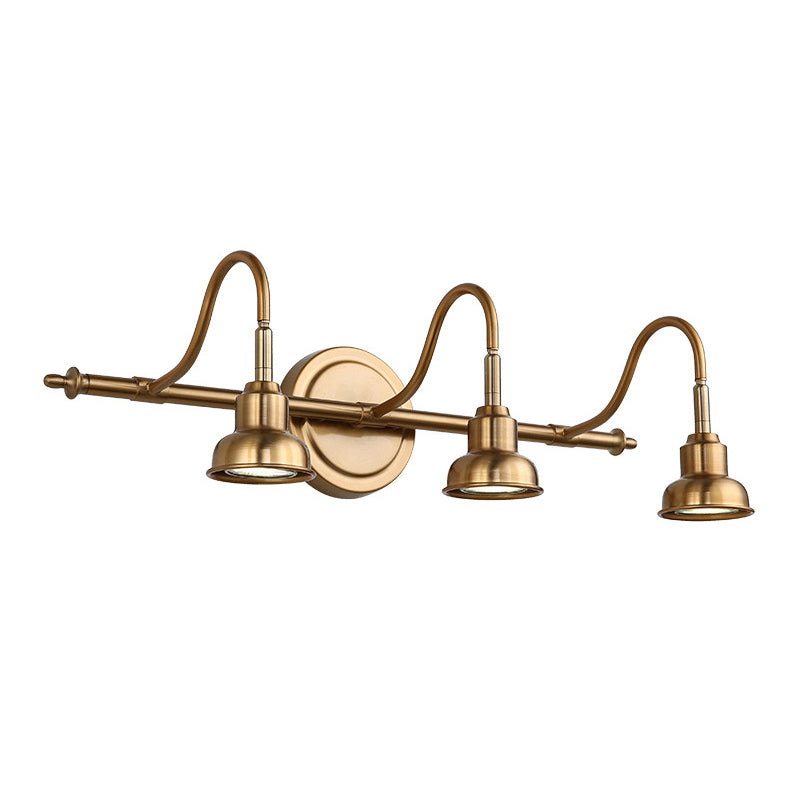 Postmodern Simplicity Bell Vanity Sconce Lights Metallic Wall Mount Light Fixture for Bathroom