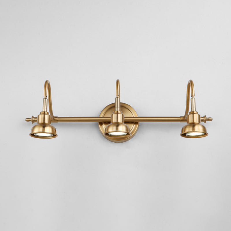 Postmodern Simplicity Bell Vanity Sconce Lights Metallic Wall Mount Light Fixture for Bathroom