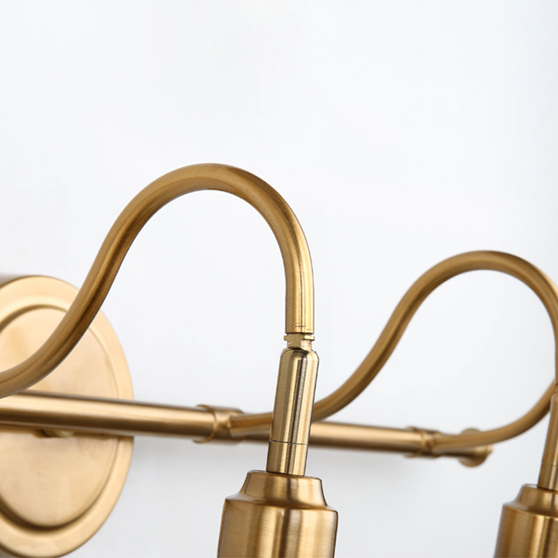 Postmodern Simplicity Bell Vanity Sconce Lights Metallic Wall Mount Light Fixture for Bathroom