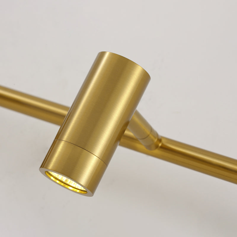 Postmodern Simplicity Cylinder Vanity Sconce Lights Brass Wall Mount Light Fixture for Bathroom