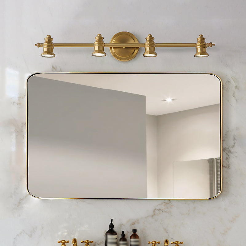 Postmodern Simplicity Bell Vanity Sconce Lights Metallic Wall Mount Light Fixture for Bathroom